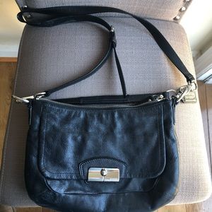 Coach Kristin Black Leather Crossbody